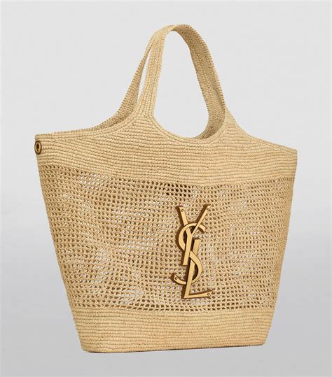 saint laurent raffia handbag.